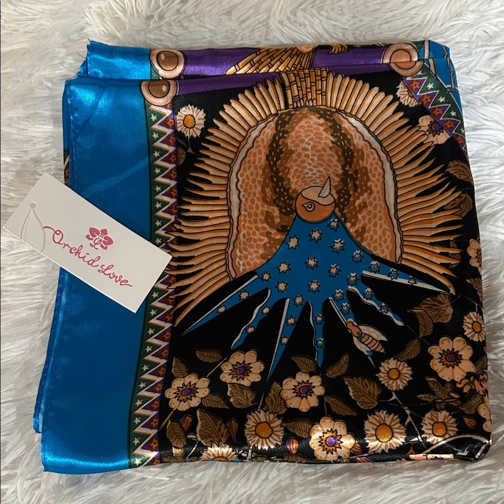 Multicolor Peacock Scarf